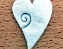 Streu-Herz Filz 45mm