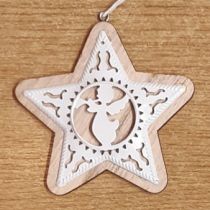 0653-00501-02 Holz Stern mit Metall