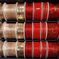 Kleinrolle Weihnachtsbänder rot