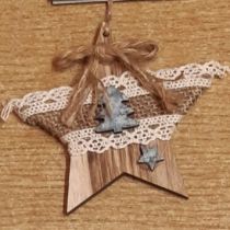 0655-00501-02 Holz Stern mit Spitze