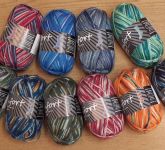 Sockenwolle Comfort Color 4-fädig